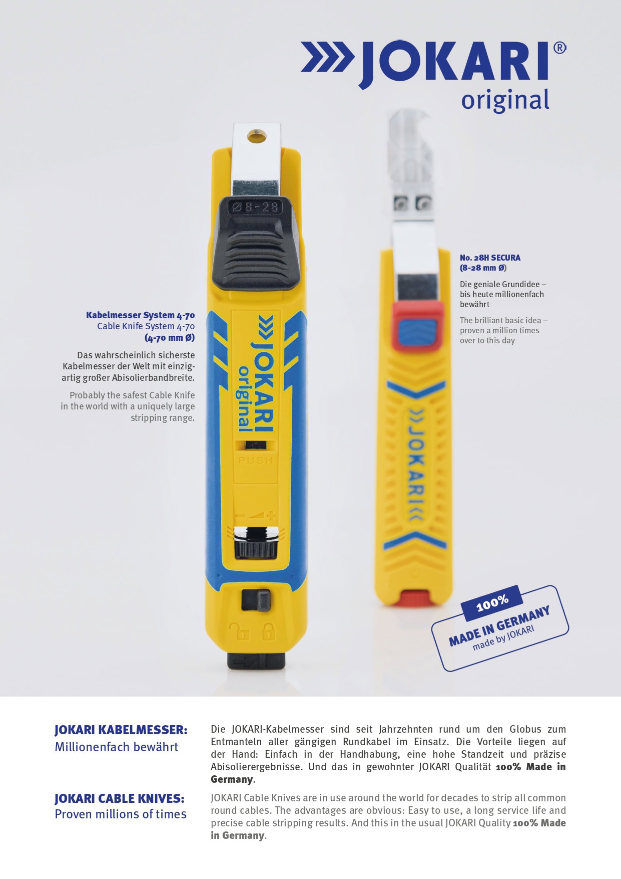 Jokari Cable Knives Flyer
